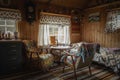 Cozy old cabin on Senja Island Royalty Free Stock Photo