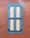 Cozy old medieval window with shutters in old village of Pano Lefkara. Larnaca, Cyprus Royalty Free Stock Photo