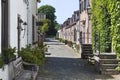 Cozy old street with cobblestones