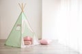 Cozy play tent for kids in room