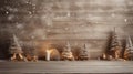 Cozy rustic Christmas background