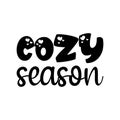 cozy season black letter quote