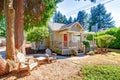 Cozy small house with outdoor rest area