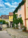 Cozy streets of Bregenz upper town - Oberstadt Royalty Free Stock Photo