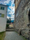 Cozy streets of Bregenz upper town - Oberstadt Royalty Free Stock Photo