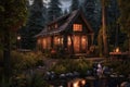 cozy tiny house in a secluded forest