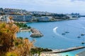 Cozy touristic bay top view, Canary islands