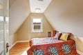 Cozy velux bedroom interior