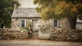 cozy wall farmhouse building Royalty Free Stock Photo