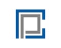cp pc square letter logo Royalty Free Stock Photo