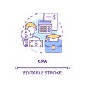 CPA concept icon