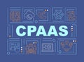 CPAAS word concepts blue banner