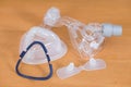 CPAP mask disassembly.