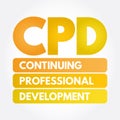 CPD - Continuing Professional Development Royalty Free Stock Photo