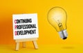 CPD Continuing professional development is shown using the text Royalty Free Stock Photo