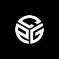 CPG letter logo design on black background. CPG creative initials letter logo concept. CPG letter design