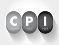 CPI Consumer Price Index - measures the average change in prices over time that consumers pay for a basket of goods and services,