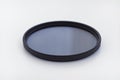 cpl polarization filter for photo video cameras on white background Royalty Free Stock Photo