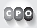 CPO Chief People Officer - corporate officer who oversees all aspects of human resource management and industrial relations