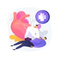 CPR abstract concept vector illustration
