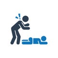CPR Assistance Icon Royalty Free Stock Photo