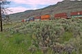 CPR Container Train, BC Canada