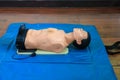 CPR dummy training for emergency refresher training to assist Royalty Free Stock Photo