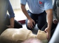 CPR First Aid Training Concept Royalty Free Stock Photo