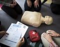 CPR First Aid Training Concept Royalty Free Stock Photo