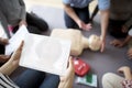 CPR First Aid Training Concept Royalty Free Stock Photo