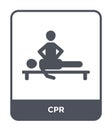 cpr icon in trendy design style. cpr icon isolated on white background. cpr vector icon simple and modern flat symbol for web site Royalty Free Stock Photo