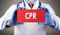 CPR resuscitation Royalty Free Stock Photo