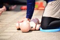 CPR training course Royalty Free Stock Photo