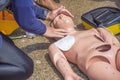 CPR training course Royalty Free Stock Photo