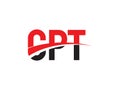 CPT Letter Initial Logo Design Vector Illustration Royalty Free Stock Photo