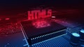 CPU on board with html5 hologram