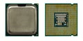 CPU Central Processing Unit top view microchip Royalty Free Stock Photo