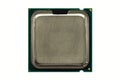 CPU Central Processing Unit top view microchip Royalty Free Stock Photo