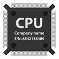 CPU chip Royalty Free Stock Photo