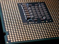 Cpu chip detail Royalty Free Stock Photo