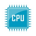 Cpu chip vector icon