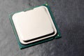 Cpu computer processor macro shot, shallow focus Royalty Free Stock Photo