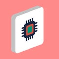 Cpu computer symbol Royalty Free Stock Photo