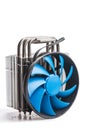 CPU cooler isolated on a white background Royalty Free Stock Photo