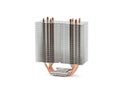 CPU cooler for a processor of a tower type on a white background Royalty Free Stock Photo