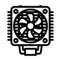 CPU Fan Icon Royalty Free Stock Photo