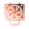CPU Fan Icon Royalty Free Stock Photo
