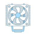 CPU Fan Icon Royalty Free Stock Photo