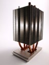 CPU Heat Sink front view Royalty Free Stock Photo