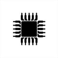 Cpu icon isolated on white background from technology of the future collection. Royalty Free Stock Photo